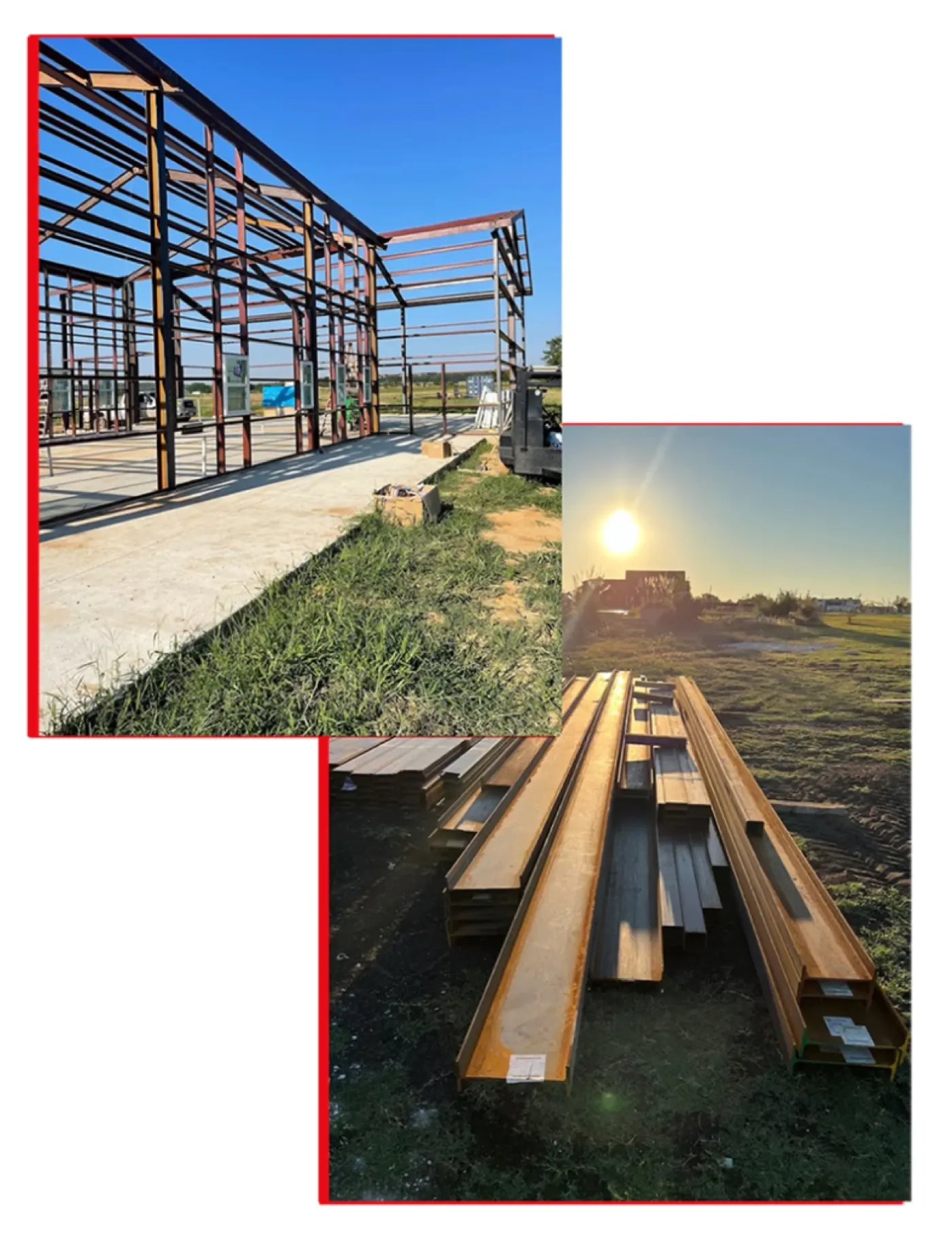 Structural steel deck panels supplied by Metal Warehouse Inc.